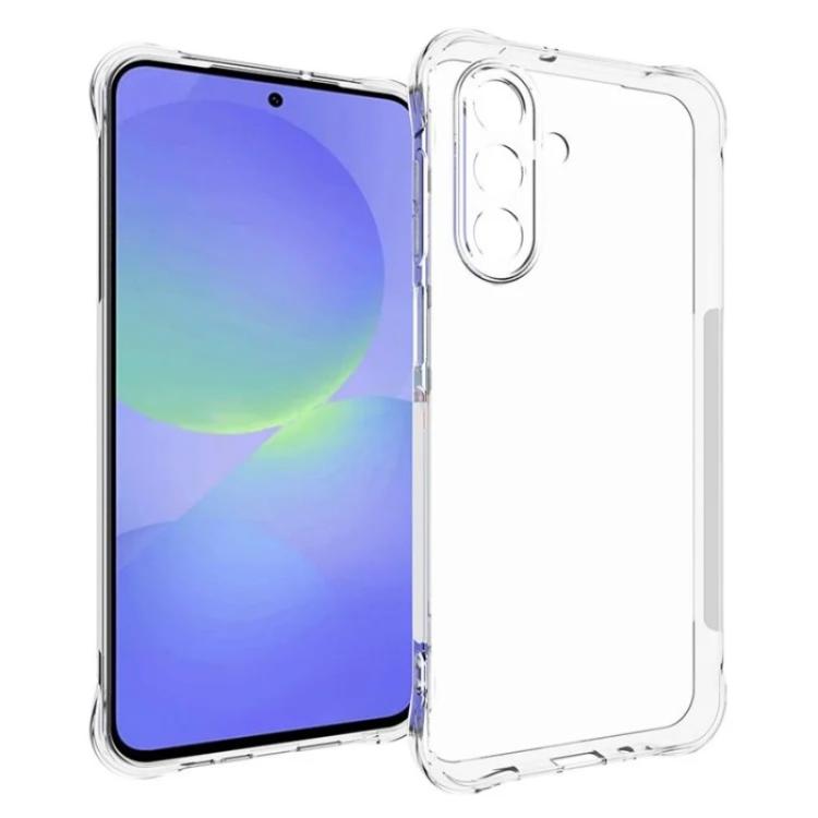 For Galaxy A17 5G / 4G WANLONFENG Transparent Four-Corner Shockproof TPU Phone Case with Screen Film - Transparent