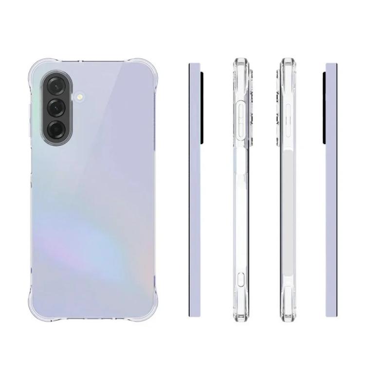 For Galaxy A17 5G / 4G WANLONFENG Transparent Four-Corner Shockproof TPU Phone Case with Screen Film - Transparent