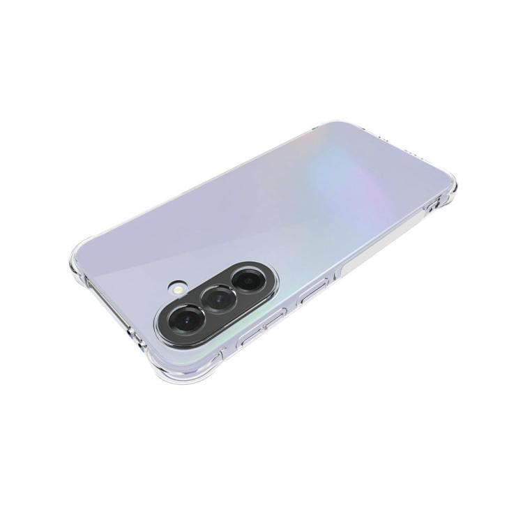 For Galaxy A37 5G WANLONFENG Transparent Four-Corner Shockproof TPU Phone Case with Screen Film - Transparent