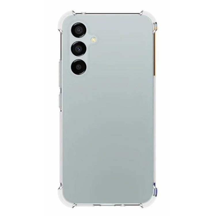 For Galaxy A54 5G WANLONFENG Transparent Four-Corner Shockproof TPU Phone Case with Screen Film - Transparent