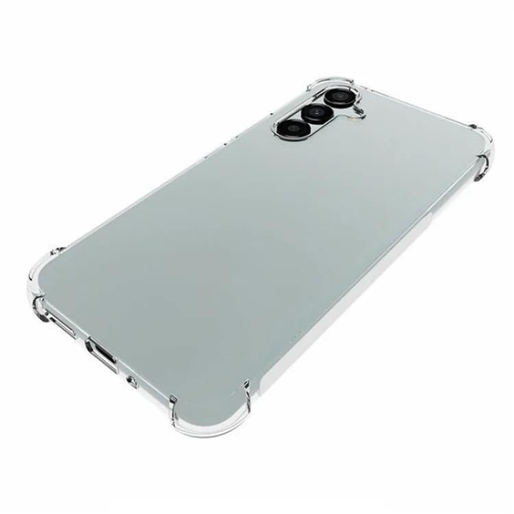 For Galaxy A54 5G WANLONFENG Transparent Four-Corner Shockproof TPU Phone Case with Screen Film - Transparent