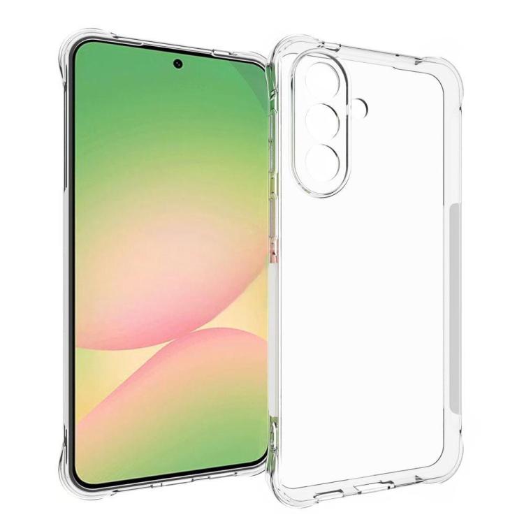 For Galaxy A57 5G WANLONFENG Transparent Four-Corner Shockproof TPU Phone Case with Screen Film - Transparent