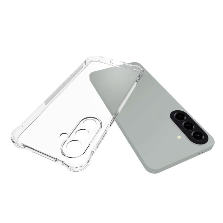 For Galaxy A57 5G WANLONFENG Transparent Four-Corner Shockproof TPU Phone Case with Screen Film - Transparent
