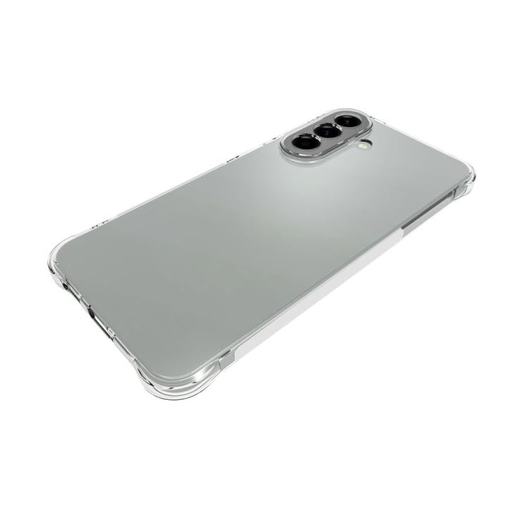 For Galaxy A57 5G WANLONFENG Transparent Four-Corner Shockproof TPU Phone Case with Screen Film - Transparent