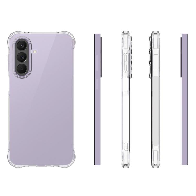 For Galaxy A27 5G WANLONFENG Transparent Four-Corner Shockproof TPU Phone Case with Screen Film - Transparent