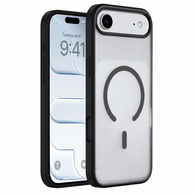 For iPhone Air Colorful Skin-Friendly Metal Lens Frame Magnetic Phone Case