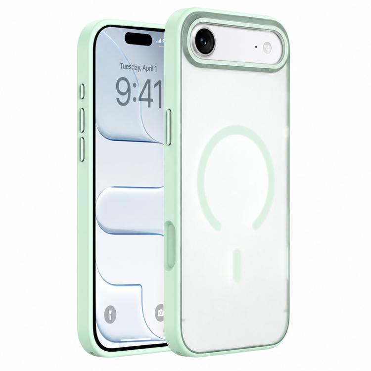 For iPhone Air Colorful Skin-Friendly Metal Lens Frame Magnetic Phone Case