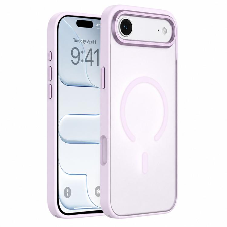 For iPhone Air Colorful Skin-Friendly Metal Lens Frame Magnetic Phone Case