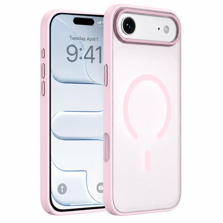 For iPhone Air Colorful Skin-Friendly Metal Lens Frame Magnetic Phone Case