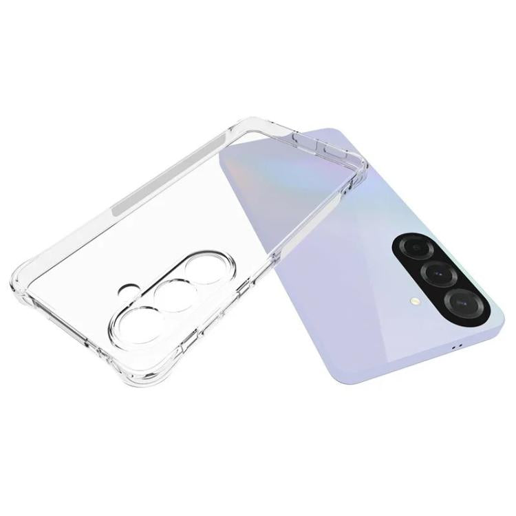 For Galaxy S26 5G WANLONFENG Transparent Four-Corner Shockproof TPU Phone Case with Screen Film - Transparent
