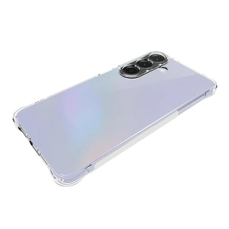For Galaxy S26 5G WANLONFENG Transparent Four-Corner Shockproof TPU Phone Case with Screen Film - Transparent