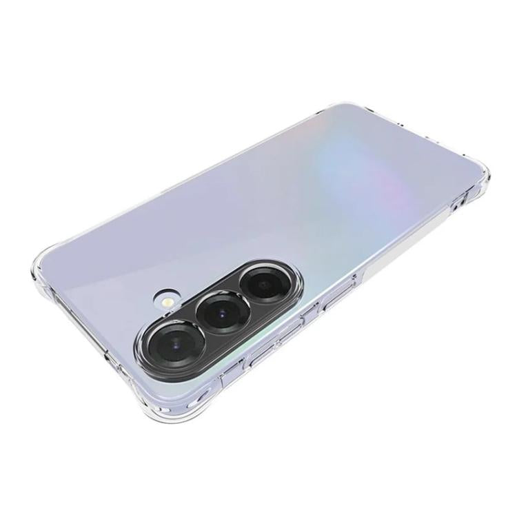 For Galaxy S26 5G WANLONFENG Transparent Four-Corner Shockproof TPU Phone Case with Screen Film - Transparent