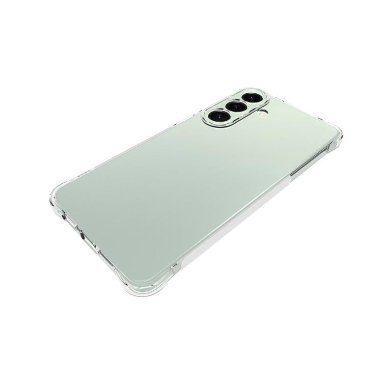 For Galaxy S26+ 5G WANLONFENG Transparent Four-Corner Shockproof TPU Phone Case with Screen Film - Transparent
