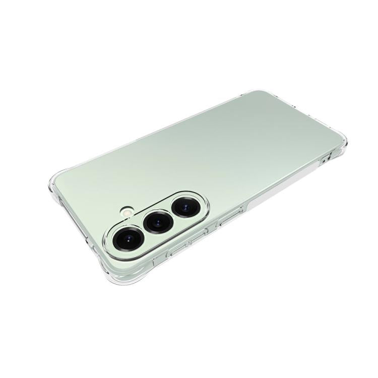 For Galaxy S26+ 5G WANLONFENG Transparent Four-Corner Shockproof TPU Phone Case with Screen Film - Transparent