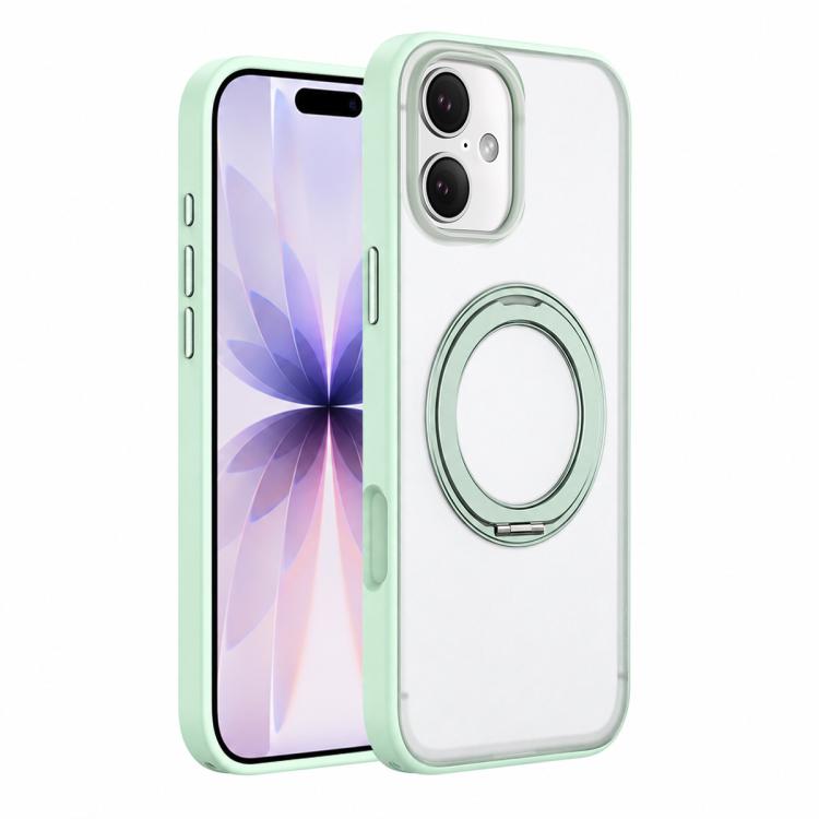 For iPhone 17 Colorful Skin-Friendly Magnetic Rotating Holder Phone Case