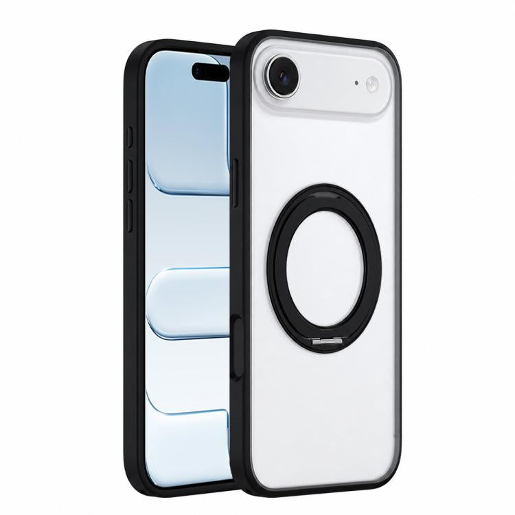 For iPhone Air Colorful Skin-Friendly Magnetic Rotating Holder Phone Case