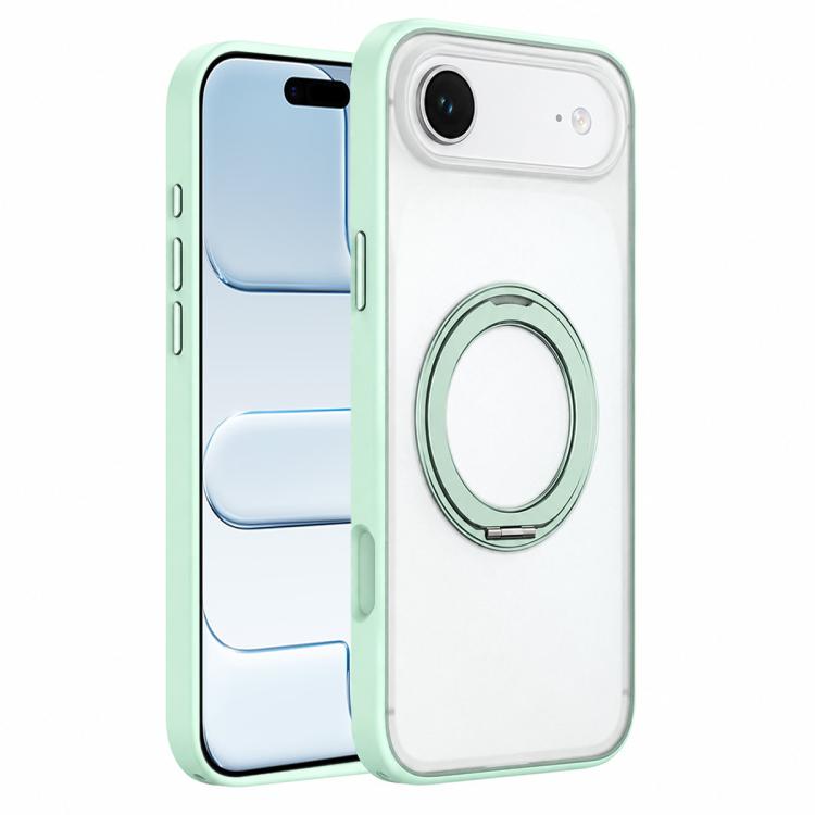 For iPhone Air Colorful Skin-Friendly Magnetic Rotating Holder Phone Case