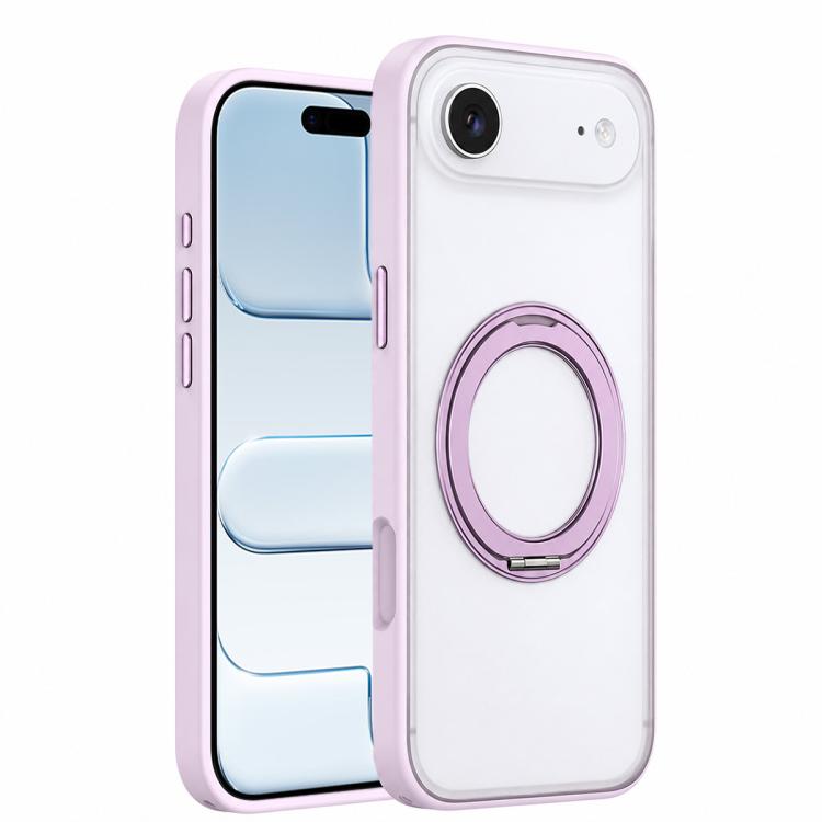 For iPhone Air Colorful Skin-Friendly Magnetic Rotating Holder Phone Case