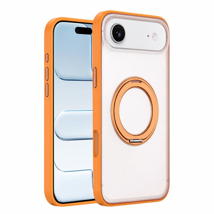 For iPhone Air Colorful Skin-Friendly Magnetic Rotating Holder Phone Case