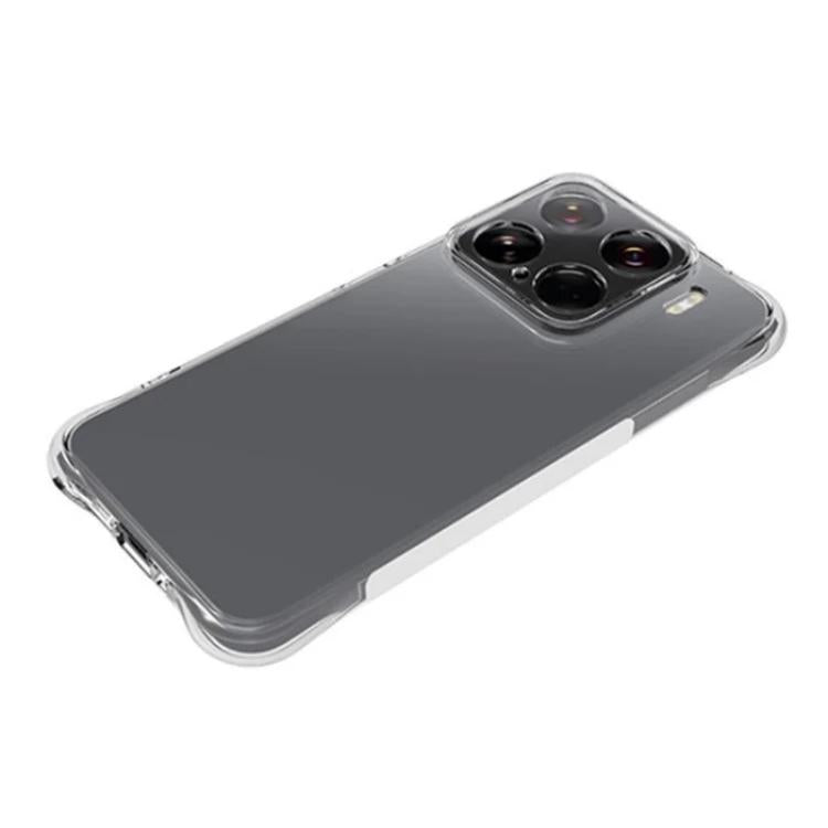 For Xiaomi 15 WANLONFENG Transparent Four-Corner Shockproof TPU Phone Case with Screen Film - Transparent