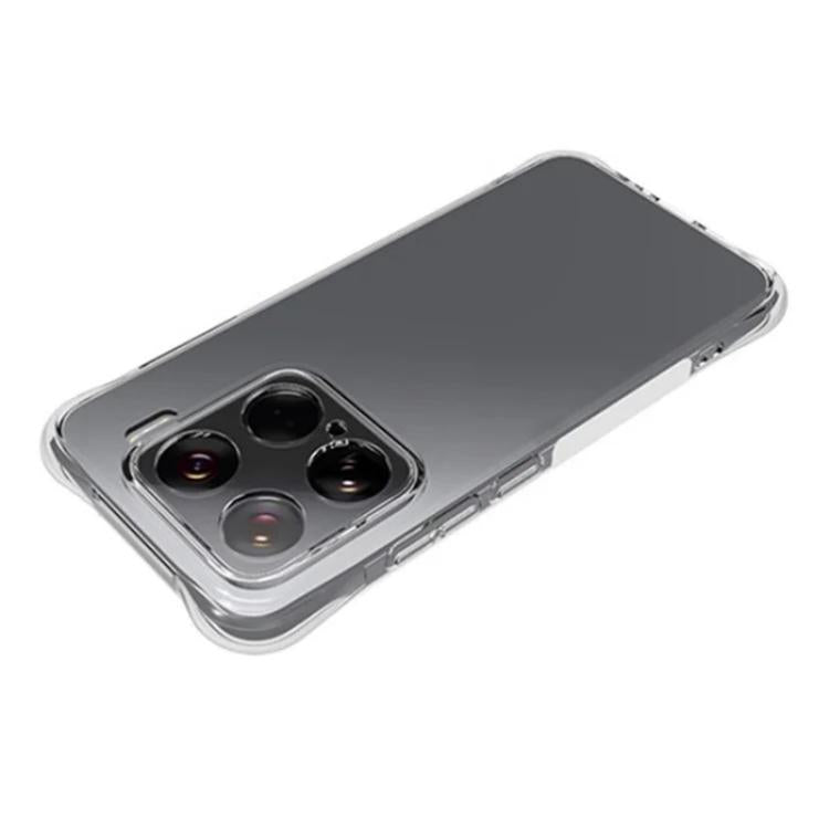 For Xiaomi 15 WANLONFENG Transparent Four-Corner Shockproof TPU Phone Case with Screen Film - Transparent