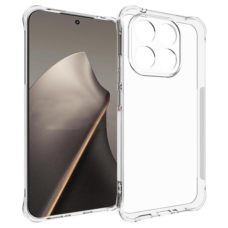 For Xiaomi 15T 5G WANLONFENG Transparent Four-Corner Shockproof TPU Phone Case with Screen Film - Transparent