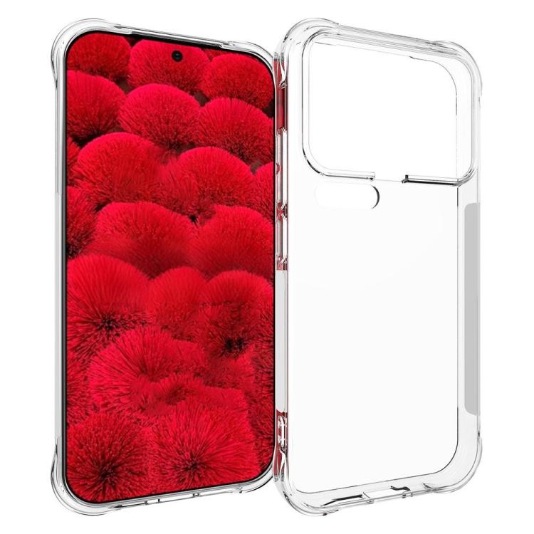 For Xiaomi 17 Pro WANLONFENG Transparent Four-Corner Shockproof TPU Phone Case with Screen Film - Transparent