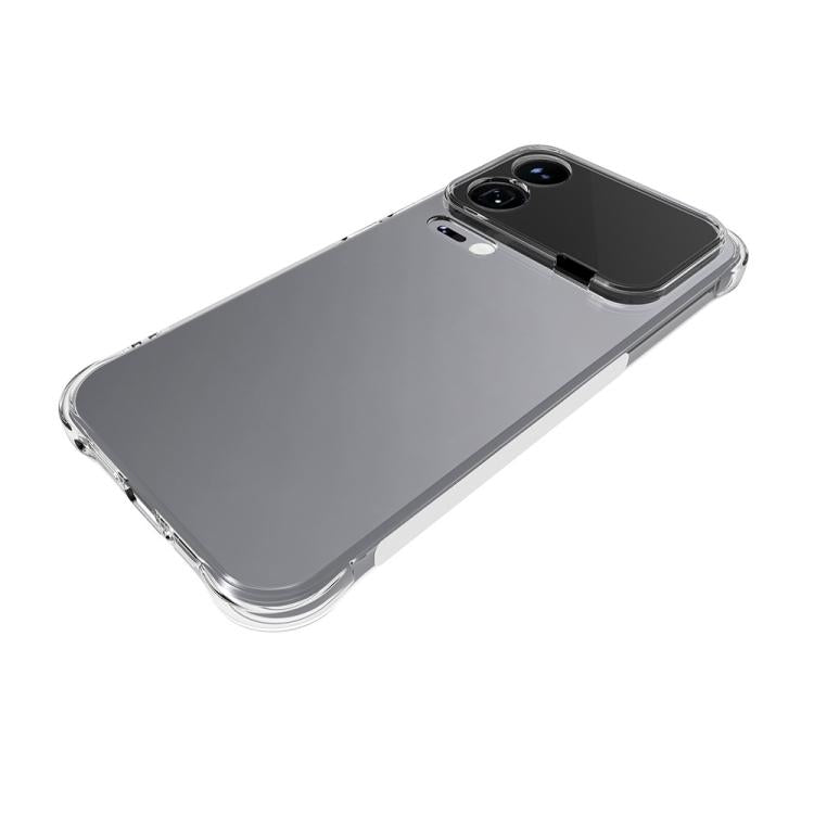 For Xiaomi 17 Pro Max WANLONFENG Transparent Four-Corner Shockproof TPU Phone Case with Screen Film - Transparent