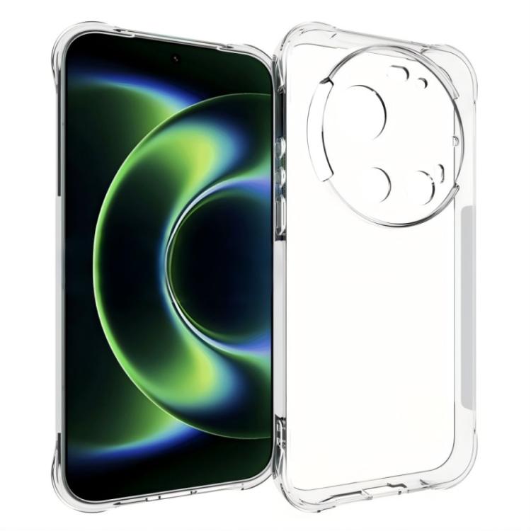 For Xiaomi 17 Ultra 5G WANLONFENG Transparent Four-Corner Shockproof TPU Phone Case with Screen Film - Transparent