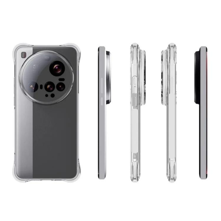 For Xiaomi 15 Ultra WANLONFENG Transparent Four-Corner Shockproof TPU Phone Case with Screen Film - Transparent