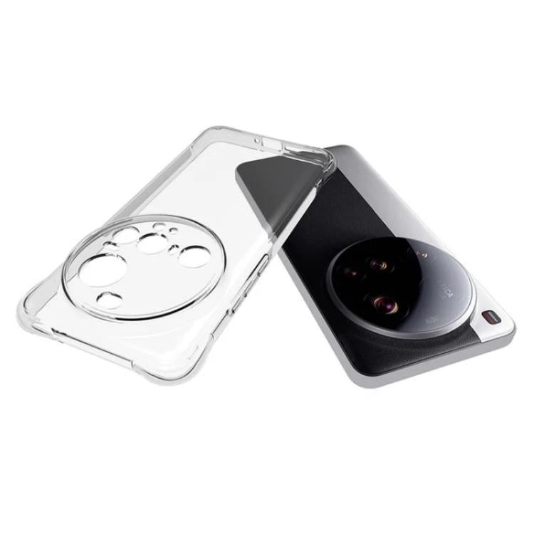 For Xiaomi 15 Ultra WANLONFENG Transparent Four-Corner Shockproof TPU Phone Case with Screen Film - Transparent