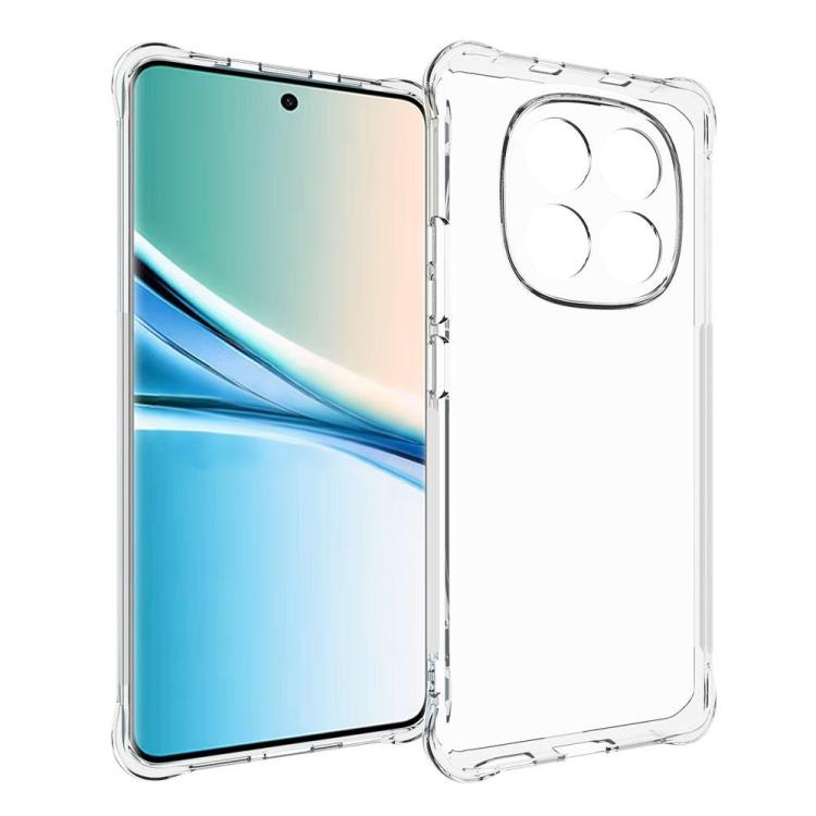 For Xiaomi Poco M8 5G WANLONFENG Transparent Four-Corner Shockproof TPU Phone Case with Screen Film - Transparent