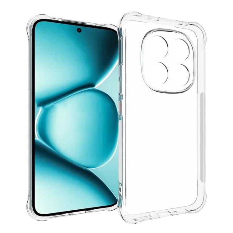 For Xiaomi Poco M8 Pro 5G WANLONFENG Transparent Four-Corner Shockproof TPU Phone Case with Screen Film - Transparent