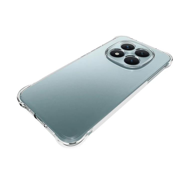 For Xiaomi Poco M8 Pro 5G WANLONFENG Transparent Four-Corner Shockproof TPU Phone Case with Screen Film - Transparent