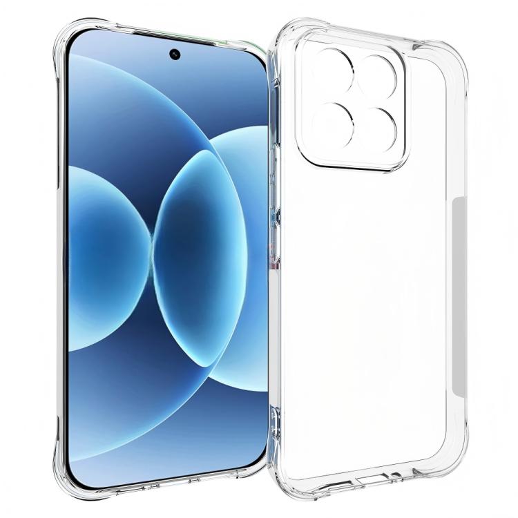 For Xiaomi 17 Max 5G WANLONFENG Transparent Four-Corner Shockproof TPU Phone Case with Screen Film - Transparent