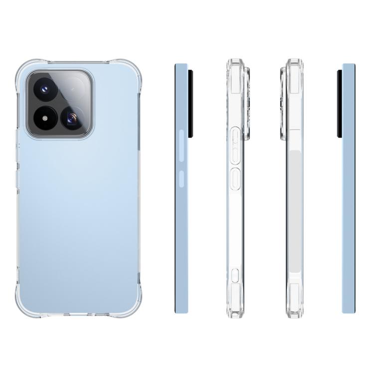 For Xiaomi 17 Max 5G WANLONFENG Transparent Four-Corner Shockproof TPU Phone Case with Screen Film - Transparent