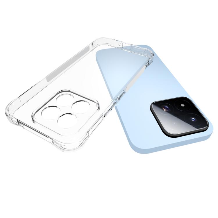 For Xiaomi 17 Max 5G WANLONFENG Transparent Four-Corner Shockproof TPU Phone Case with Screen Film - Transparent