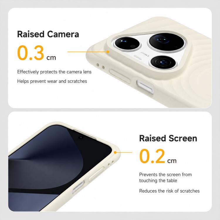 For Huawei Pura 90 Pro Max 5G Wave Texture Magnetic Liquid Silicone Shockproof Phone Case
