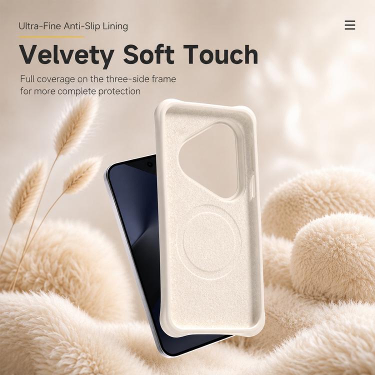 For Huawei Pura 90 Pro Max 5G Wave Texture Magnetic Liquid Silicone Shockproof Phone Case