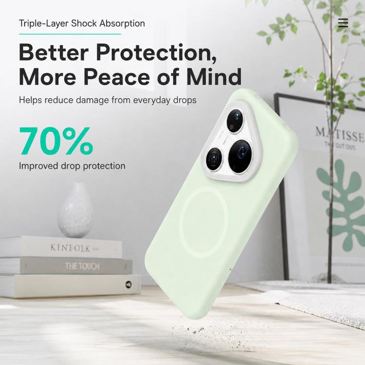 For Huawei Pura 90 Pro Max 5G Jelly Liquid Silicone MagSafe Magnetic Phone Case
