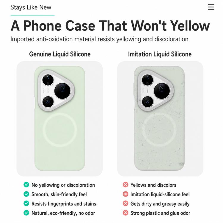 For Huawei Pura 90 Pro Max 5G Jelly Liquid Silicone MagSafe Magnetic Phone Case