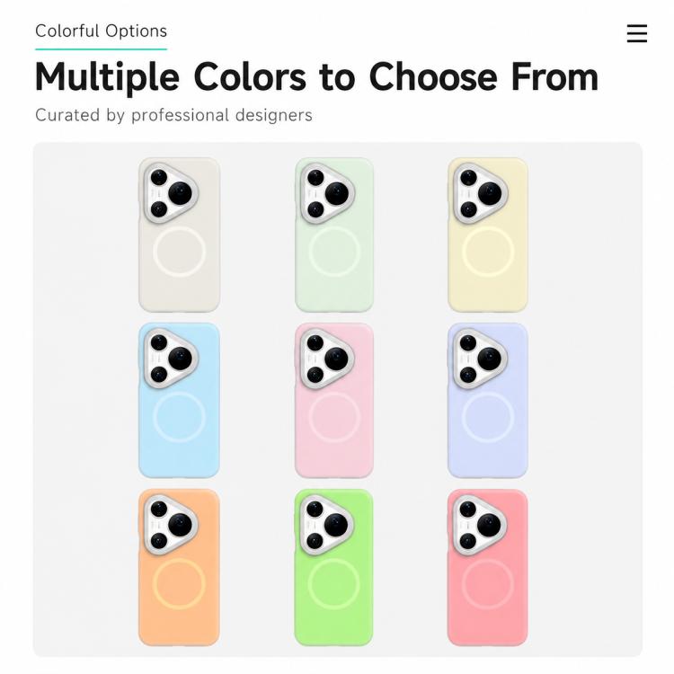For Huawei Pura 90 Pro Max 5G Jelly Liquid Silicone MagSafe Magnetic Phone Case