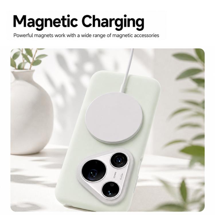 For Huawei Pura 90 Pro Max 5G Jelly Liquid Silicone MagSafe Magnetic Phone Case