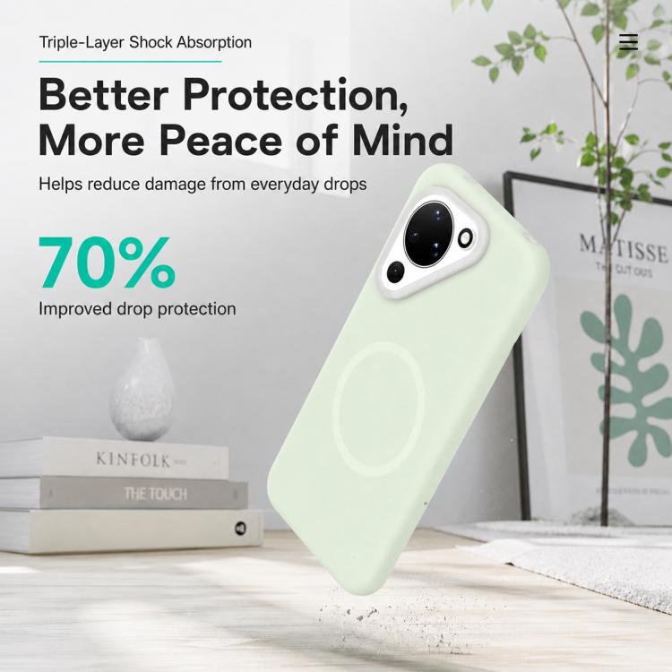 For Huawei Pura 90 5G Jelly Liquid Silicone MagSafe Magnetic Phone Case