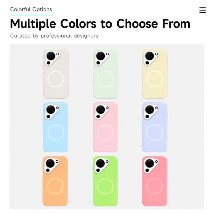 For Huawei Pura 90 5G Jelly Liquid Silicone MagSafe Magnetic Phone Case