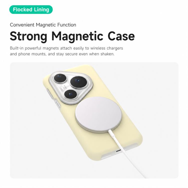 For Huawei Pura 80 Pro 5G Jelly Liquid Silicone MagSafe Magnetic Phone Case
