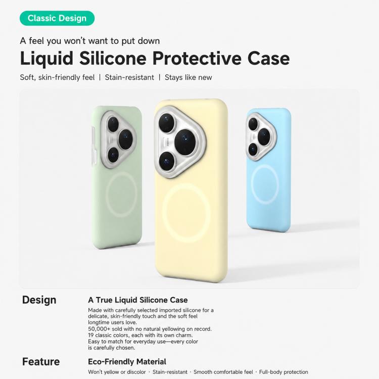 For Huawei Pura 80 Pro 5G Jelly Liquid Silicone MagSafe Magnetic Phone Case