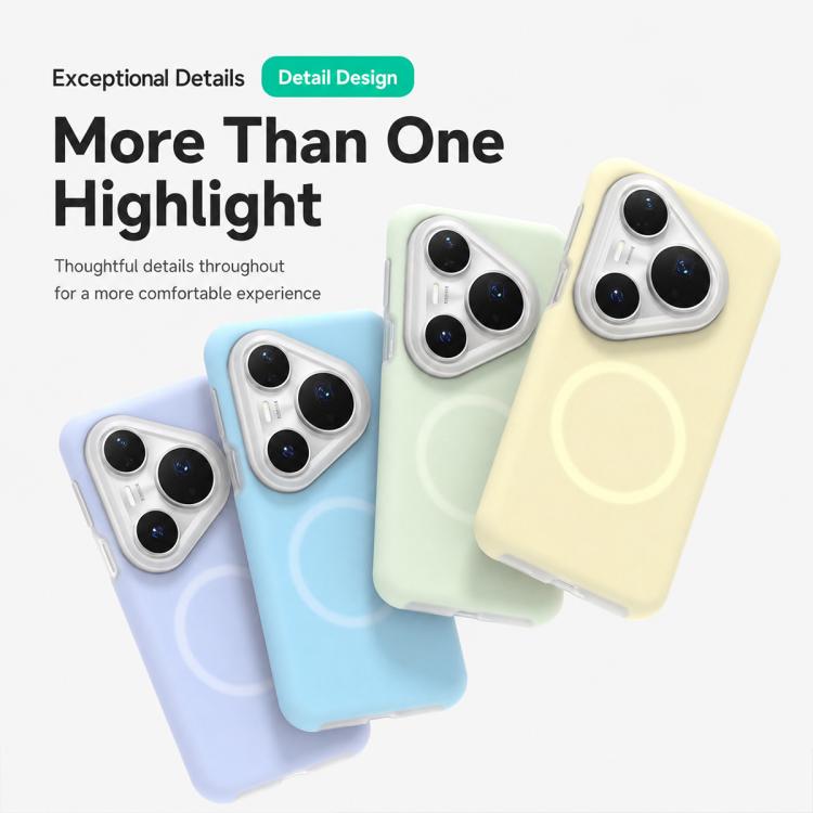 For Huawei Pura 80 Pro 5G Jelly Liquid Silicone MagSafe Magnetic Phone Case