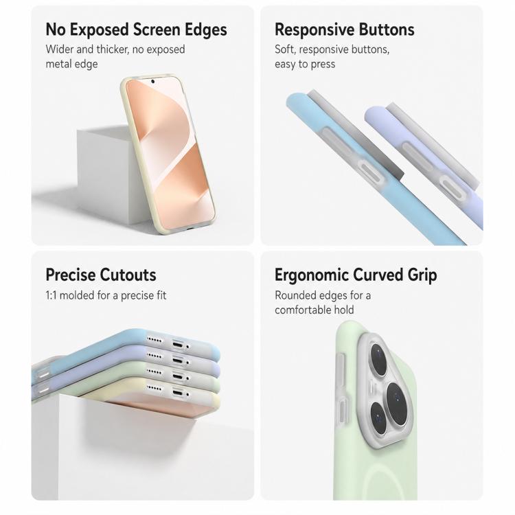 For Huawei Pura 80 5G Jelly Liquid Silicone MagSafe Magnetic Phone Case