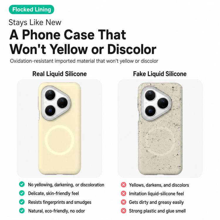 For Huawei Pura 80 5G Jelly Liquid Silicone MagSafe Magnetic Phone Case